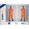 Grey Color Disposable Protective Coveralls One Piece With Durable Zipper For