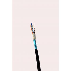 Twisted Pairs Cat6a Lan Cable FR-PVC UV Jacket CMX / CMR Grade RoHS Compliant