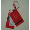 China Printed Paper Hang Tags For Clothing Line Plastic Seal Tag UV Coating Silver Foil Logo wholesale