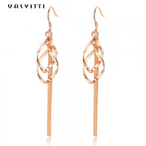 7.5x1.1cm 3.5g Bohemian Style Earrings OEM Valentine Gold Earring Hooks