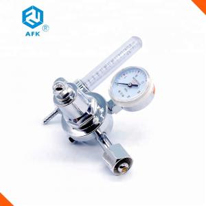 China Brass Plated Hydraulic Pressure Regulator Low Pressure Single Stage With Gauge supplier