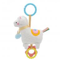 China Newborn Stroller Pendant Alpaca Pendant With Gum Rattle on sale