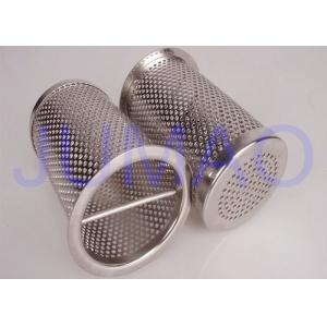 China Industrial 316 SS Basket Filter Elements / Sintered Wire Mesh Filter Baskets supplier