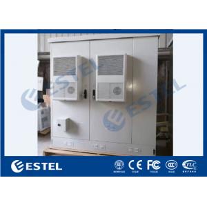 Three Compartment Outdoor Electronic Equipment Cabinets IP55 With Air Conditioner