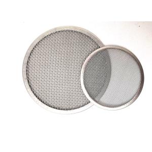 China 2inch Round Mesh Filter Disc Double Or Multi Layer Border Hemming Border wholesale