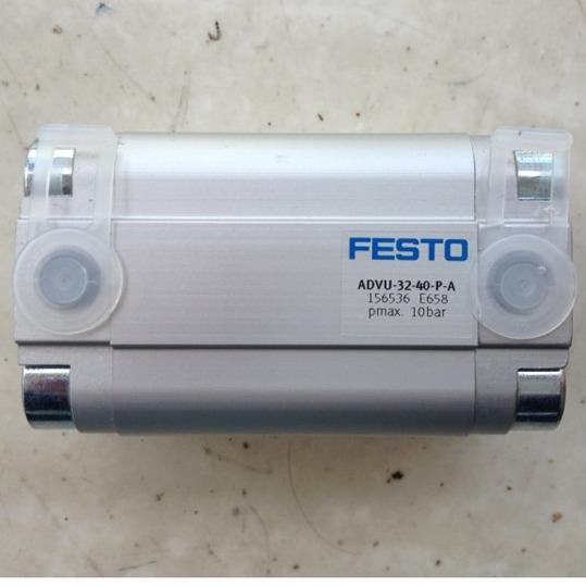 Festo Cylinder ADVU-32-40-P-A Silver -20°C To 80°C Elastic Cushioning Low Maintenance Costs Precise Position Detection
