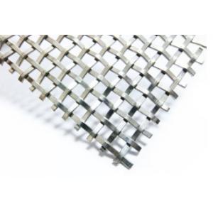 Rigid Mesh With Flat Wire Woven For Covering , Partitions , Safety Security