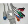 Mindray T8 12 Leads EKG Cable TPU Material IEC Snap Type 12 Pins