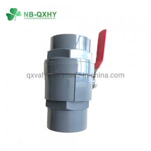 China Flexible Ball Valve Grey Two Pieces Structure for Farming Machinery Solutions supplier