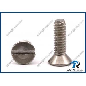 304/316/A2/18-8 Stainless Steel Slotted Flat Countersunk Head Machine Screw