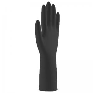 Durable Black Disposable Nitrile Glove 30CM Black Medline Nitrile Exam Gloves