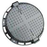 China Round Cast Iron Manhole Cover E600 F900 Black Composite Manhole Cover on sale