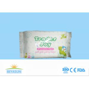 China Chemical Free Flushable Wipes Wet Tissue For Face With Spunlace Material supplier