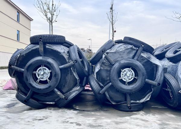 STS And STD Marine Floating Tyre And Chain Net EVA Foam Filled Fender
