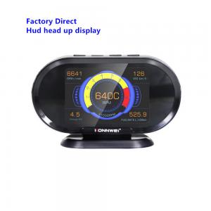 China FCC 3.5 TFT HUD Head Up Display Obd II For Car Speed Alarm supplier
