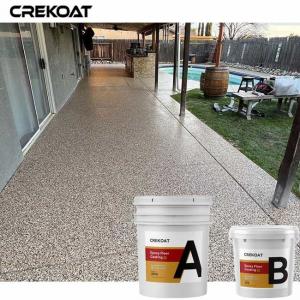 China Multi Color Epoxy Flake Floor Coating With Water Based Clear Epoxy Resin supplier