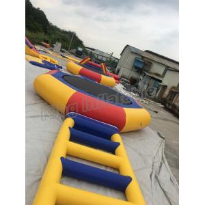 PVC Inflatable Water Parks / Inflatable Water Trampoline And Slide For Family
