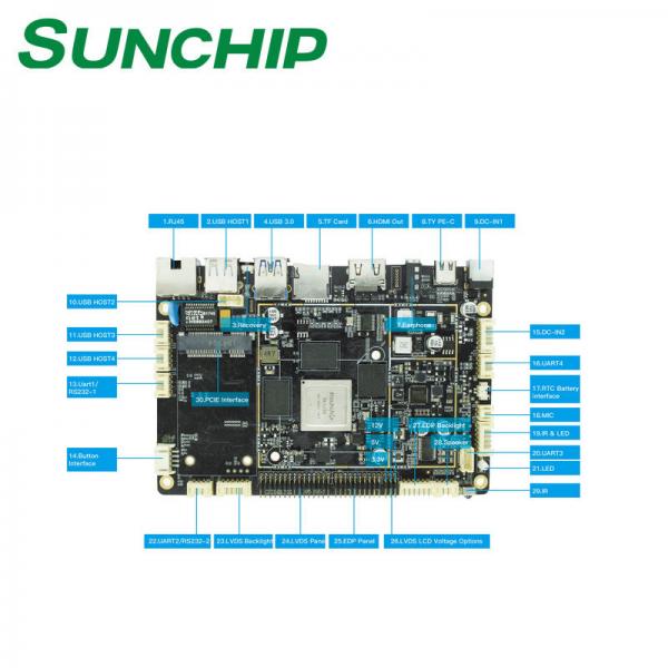 Android 10OS RK3399 Embedded System Board 6USB Host 3Uart Port POE WIFI BT 4K HD