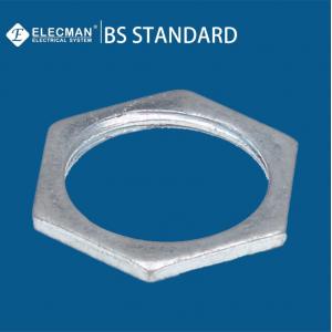 BS4568 Hexagon Conduit Lock Ring Locknut Electrical 20mm-32mm Galvanized Light Steel