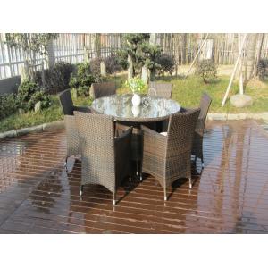 Rattan Garden Dining Sets , Indoor / Outdoor Resin Wicker Furniture Sets