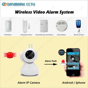 RF433 sensors linkage alarm wireless wifi sd card recording ip dome camera