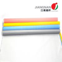 China E-glass Polyurethane Silicone Coated Glass Cloth Heat Resistant Double Sides on sale