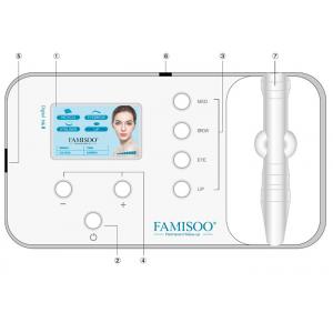 White Color Screen For Permanent Makeup Machine Kit With Battery Standby 10 Hours