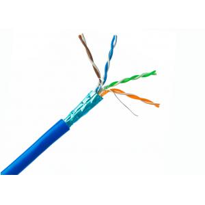 China Cat6 FTP Cable Al - Foil Screened Copper Ethernet Lan Cable With Rip Cord 1000 Ft supplier