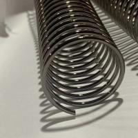 China Wire Dia2.0mm Electroplating Black Spiral Binding Coils on sale