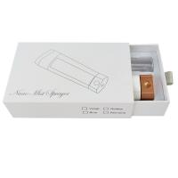 China Glossy Cardboard Perfume Case Box Sliding With Metallic Silver Printing on sale