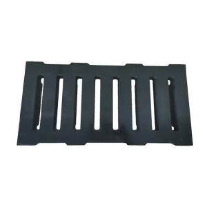 China Racecourse Channel Black Rubber Drainage Cover Embedded In Cast Iron supplier