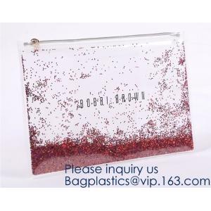 China Custom Logo Glitter Cosmetic Makeup Eva Clear Pouch / Pouches,Smiggle Pencil Case With Glitter,Tissue Bag CD Case Docume supplier