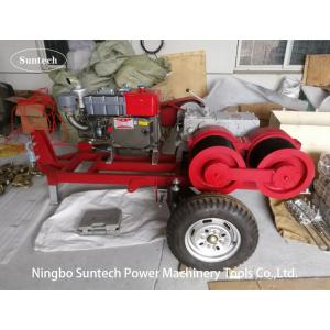 Diesel Engine Powered Cable Pulling Winch Machine In Tower Power Construction