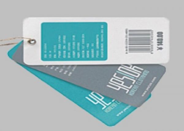 Retail Clothing Custom Printed Hang Tags Customized Color Paper Material