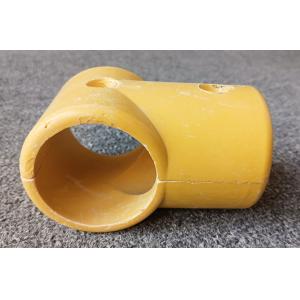 FRP Fence Pipe Connector Elbow Base Three Way Yellow SMC Fittings