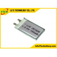 China 3v Cp251626 150mah Ultra Thin Disposable Lithium Battery For Social Security Card on sale
