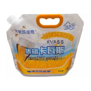 China Reusable 3 / 5 Liter Bag In The Box Wine Packaging Pouches With Valve / Cap supplier