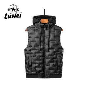 China Custom Oversize Knit Windproof Thick Utility Polyester Cotton Luxury Quilted Waistcoat Thermal Casual Vests for Men supplier