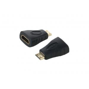 QS AD005， Mini HDMI male to HDMI female Adapter, HDMI A to C adapter