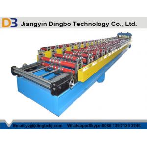 China Touch Screen Roofing Corrugated Sheet Roll Forming Machine With Hydraulic Cutting wholesale