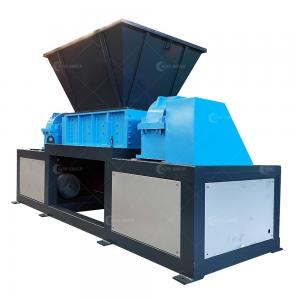 China Double Shaft Shredder PLC Controlled for Heavy Duty Iron Sheet Metal Chip Steel Scrap supplier