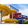 China Attractive Spiral Open Tube Water Park Water Slide 1m Diameter 3 Guests Per Time wholesale