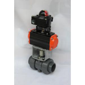 China double action or single action pneumatic actuators control  ball valves supplier