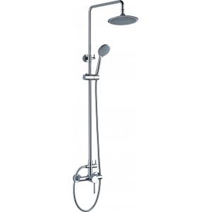 Ceramic Brass Bathroom Faucet with 8 inch ABS Head Shower