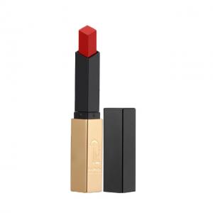 Slender Lip Balm Tubes 3.5g Red Square Lipstick Metal Like Exterior