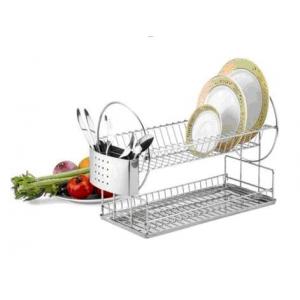 China 2 Tier Chrome Drying Stainless Steel Dish Rack SYKW0001 supplier