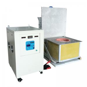 China Super Small Size Induction Metal Heater Melting Furnace Casting Machine 100KW IGBT supplier