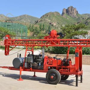 Borehole Water Well Drill Rig Trailer Mounted 250m Depth For Deep Wells