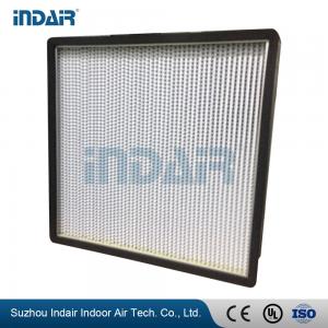 China Ultra Thin Design Mini Pleat HEPA Filter Space Saving High Dust Loading Capacity supplier