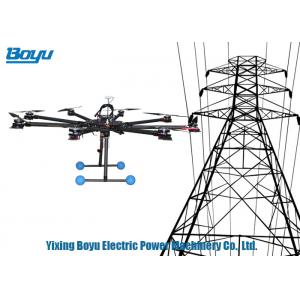 China Professional UAV Drone / Unmanned Aerial Vehicle For Line Cable Construction Pilot Rope supplier